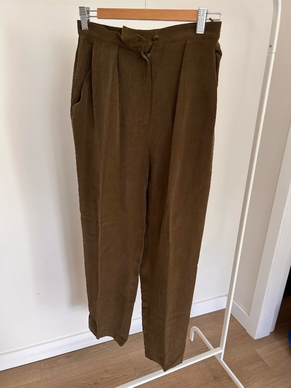 Silk trousers